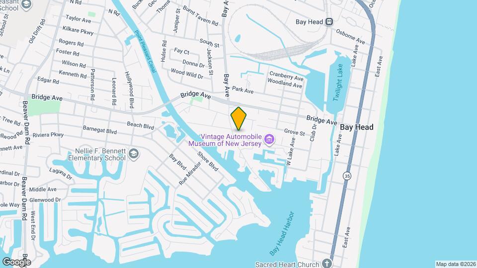 1712 Bay Ave Map and Location Details