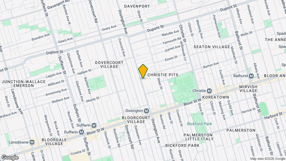 877 Ossington Ave Map and Location Details