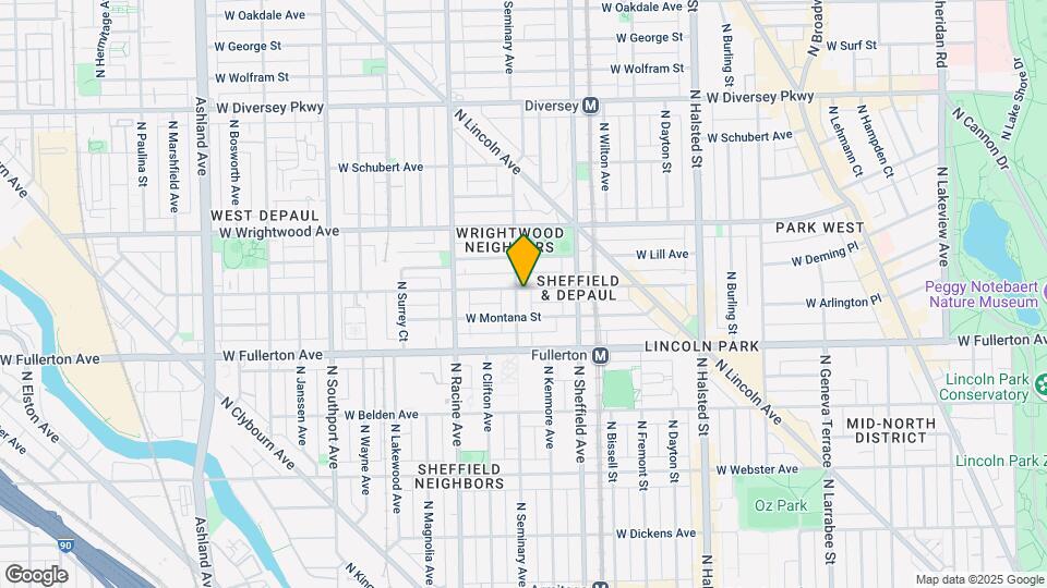 2455 N Seminary Ave Map and Location Details
