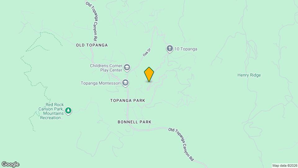 1875 Topanga Skyline Dr, Unit Topanga Canyon Guest unit Map and Location Details