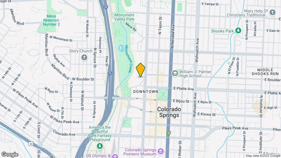 306 N Cascade Ave Map and Location Details