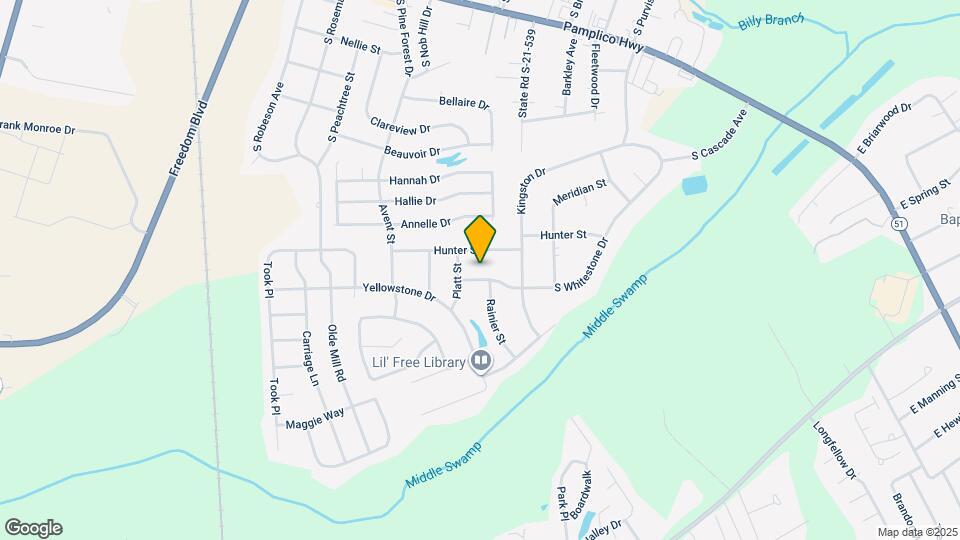 2721 S Whitestone Dr Map and Location Details
