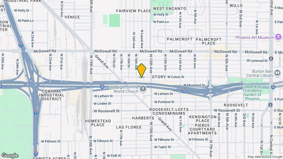 1533 W Culver St Map and Location Details