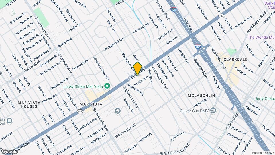 11900 Venice Blvd Mapa y Detalles de la Ubicación