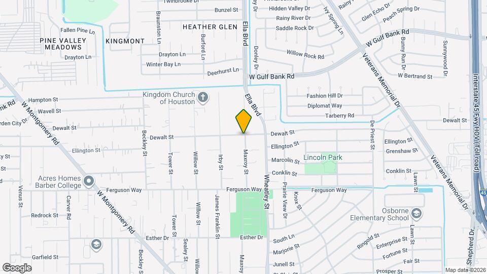 1203 Dewalt St Map and Location Details