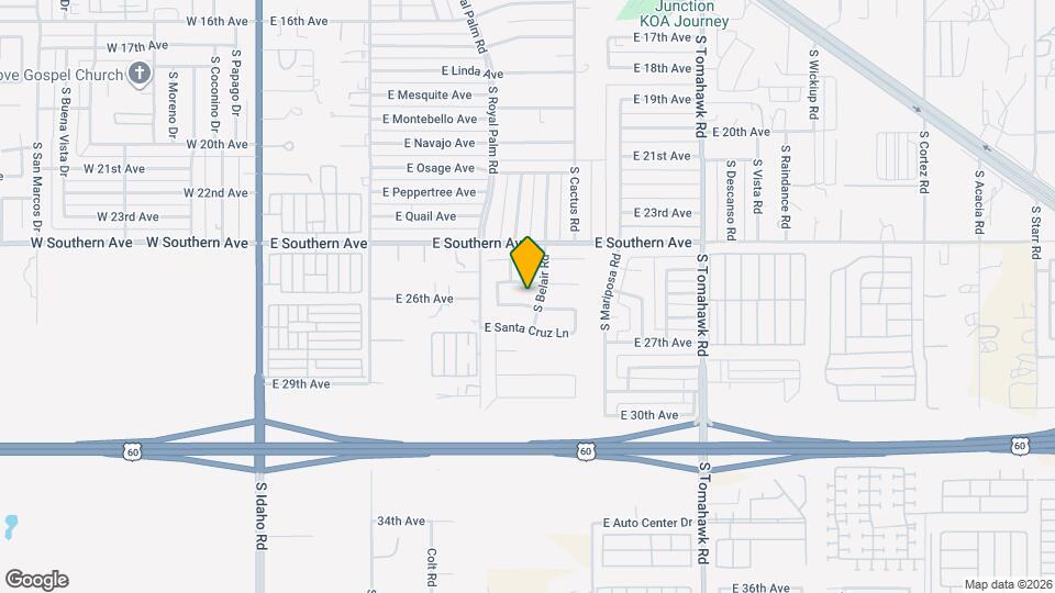 954 E Pima Ave Mapa y Detalles de la Ubicación