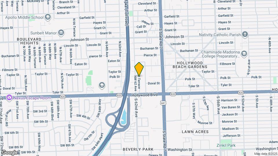 304 N 61st Terrace Map and Location Details