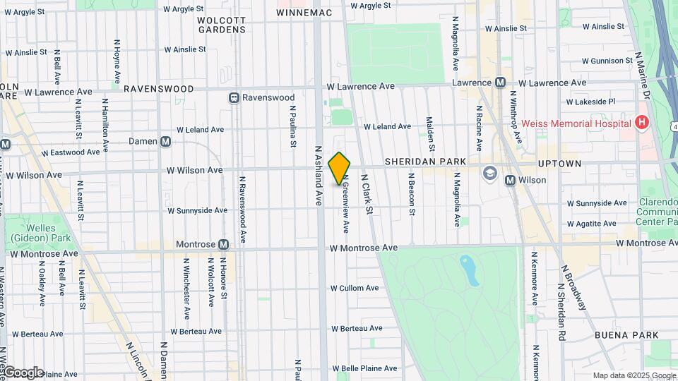 4518-4522 N Greenview Ave Map and Location Details