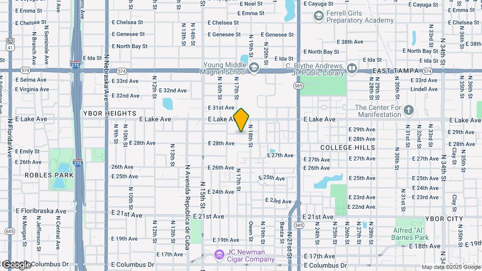 1703 E 29th Ave Map and Location Details