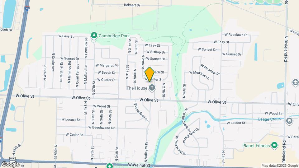 2811 W Mockingbird Ln Mapa y Detalles de la Ubicación