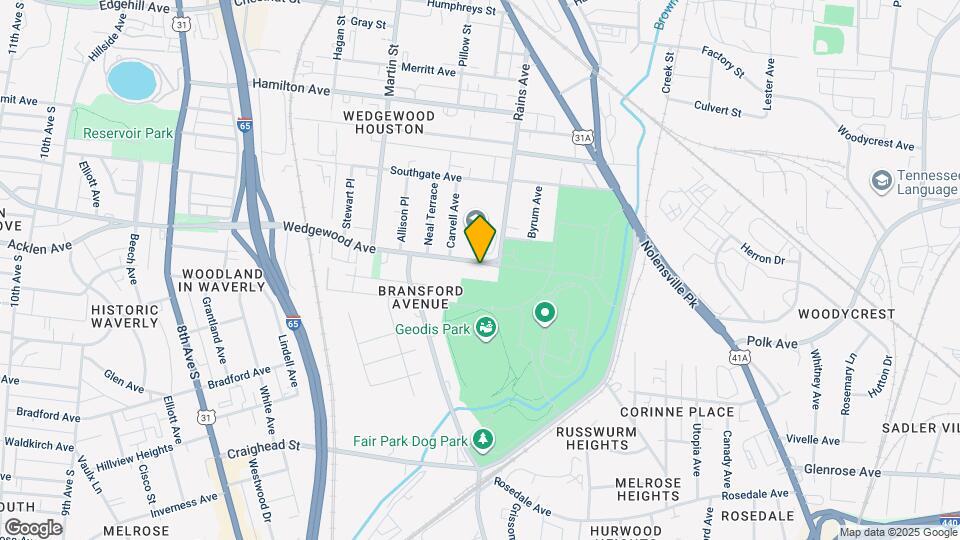 505 Wedgewood Ave Map and Location Details