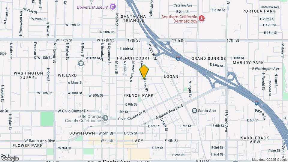 1214 N Lacy St Mapa y Detalles de la Ubicación