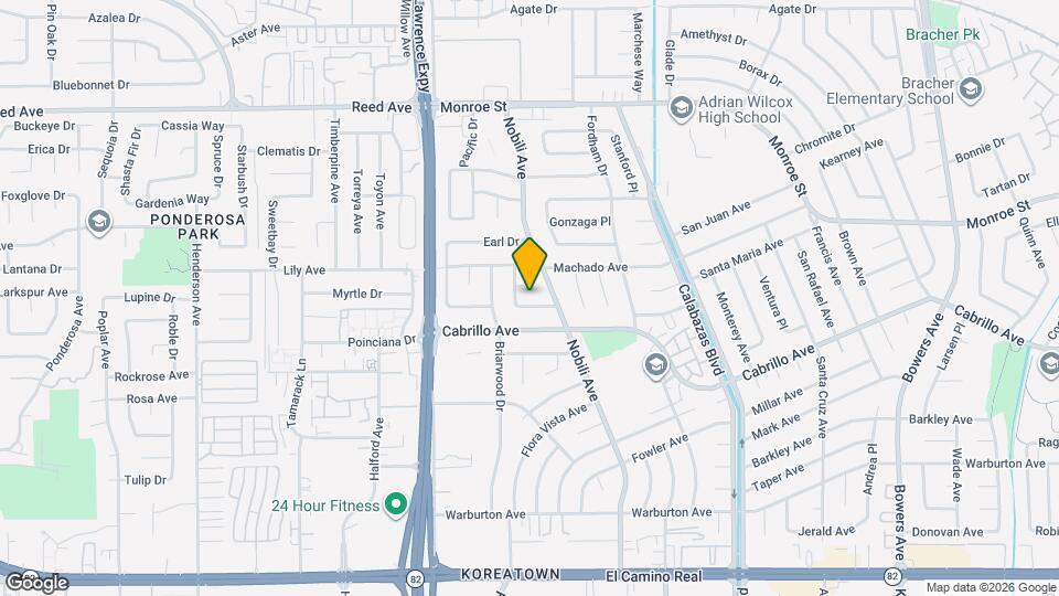 3453 Bonita Ave Map and Location Details