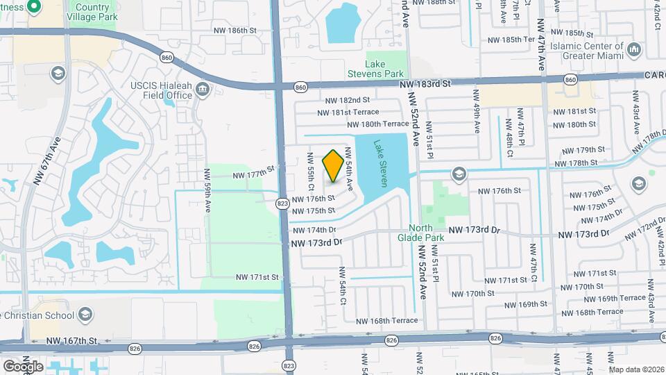 5450 NW 177th Terrace Map and Location Details