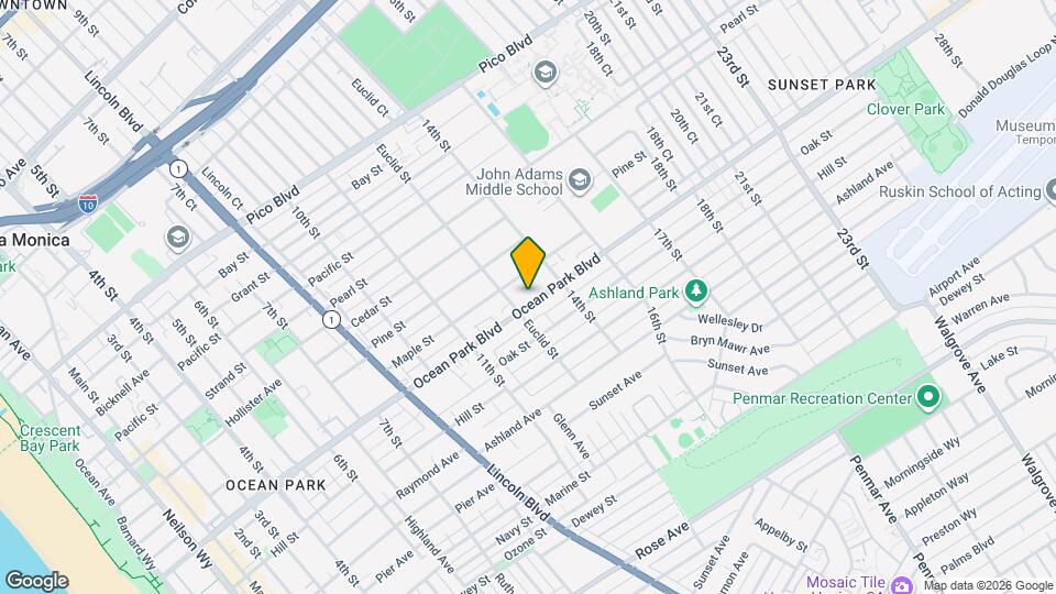 1315 Ocean Park Blvd Map and Location Details