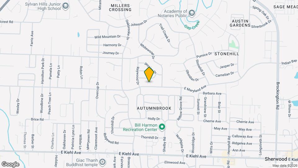 2211 E Maryland Ave Map and Location Details