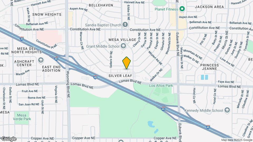 9405-9409 Marron Cir NE Map and Location Details
