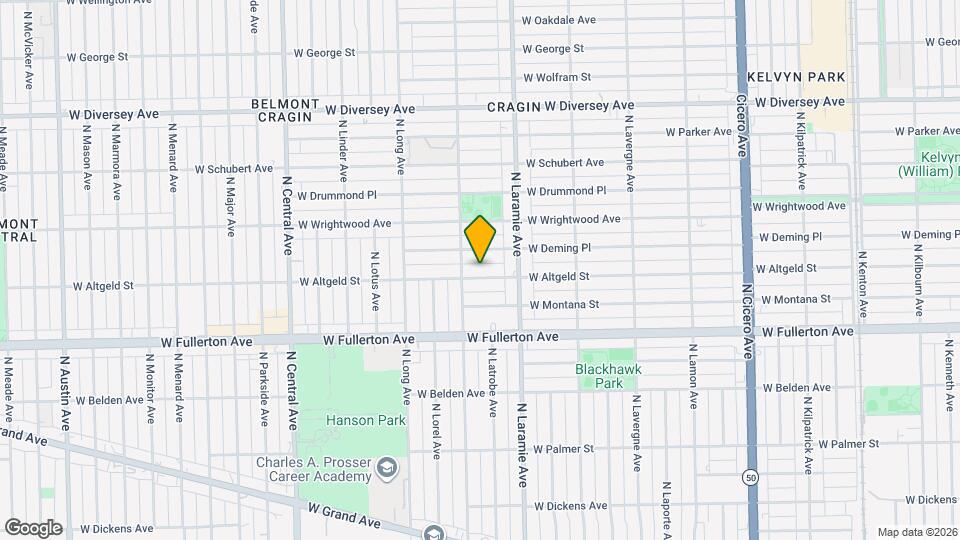 5244 W Altgeld St Map and Location Details