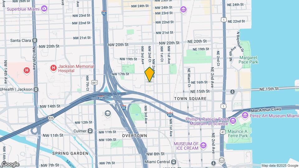225 NW 16th St Map and Location Details