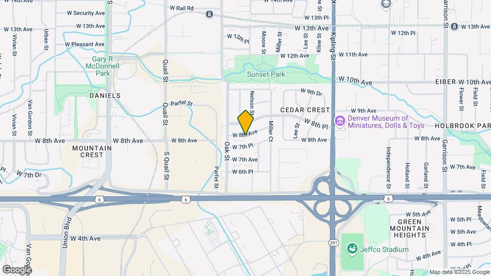 10640 W 8th Ave Map and Location Details