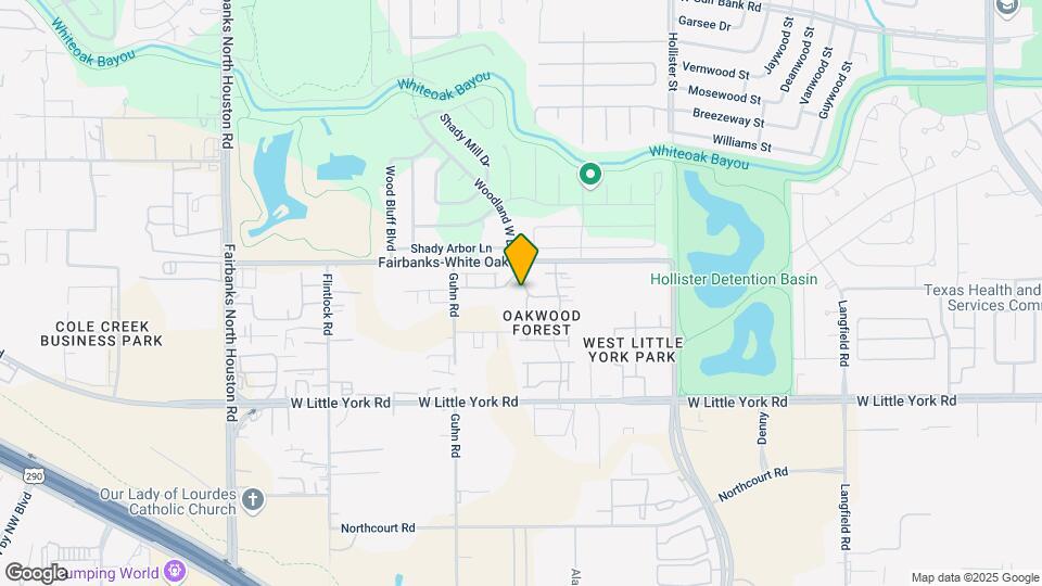 8033 Oakwood Forest Dr Map and Location Details