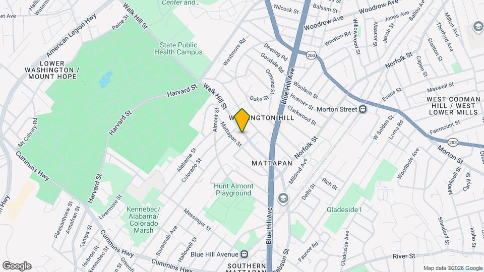 653 Walk Hill St, Unit Cozy 1 bedroom apartment Map and Location Details