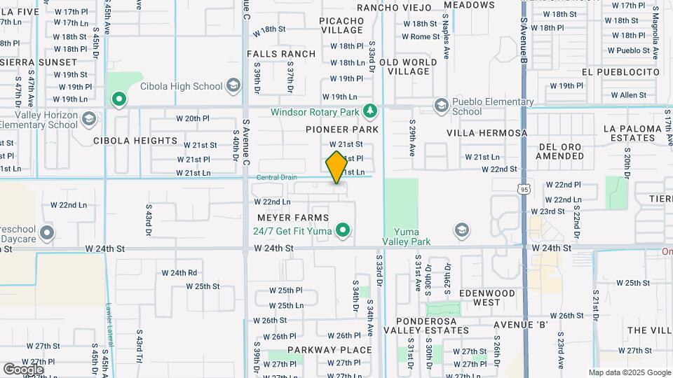 3558 W 22nd Pl Map and Location Details