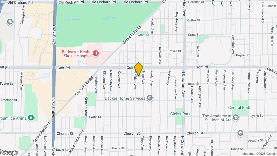 9521 Kildare Ave Mapa y Detalles de la Ubicación