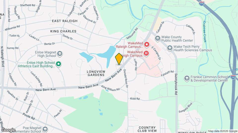 2501 New Bern Ave Map and Location Details