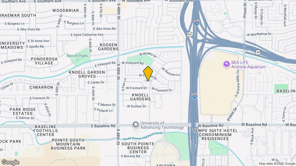 4618 S Calle Los Cerros Dr Map and Location Details