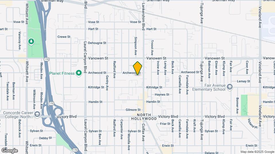 6640 Simpson Ave Map and Location Details