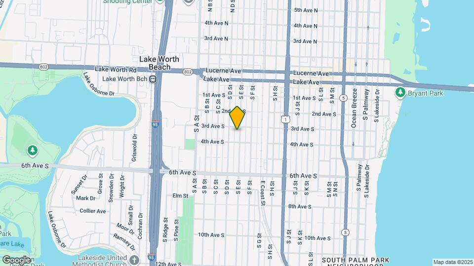 313 S E St Map and Location Details