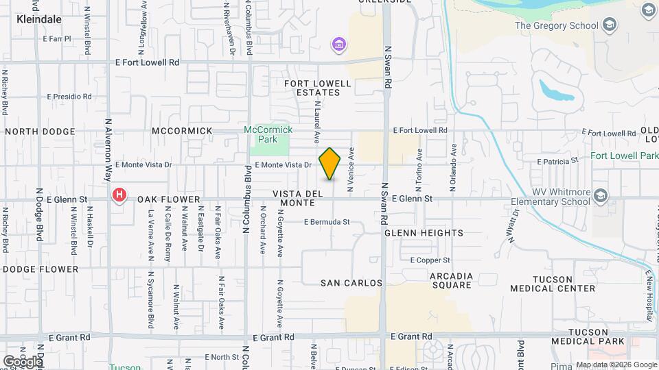 2817 N Desert Ave Mapa y Detalles de la Ubicación
