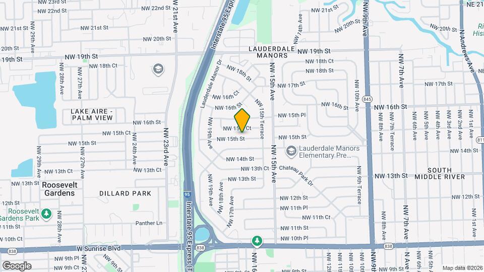 1617 NW 15th St Mapa y Detalles de la Ubicación