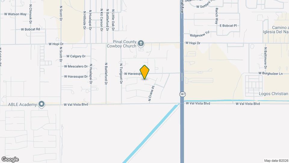 586 W Cobblestone Ct Map and Location Details