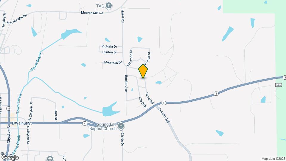 205 Hazel Rd Map and Location Details