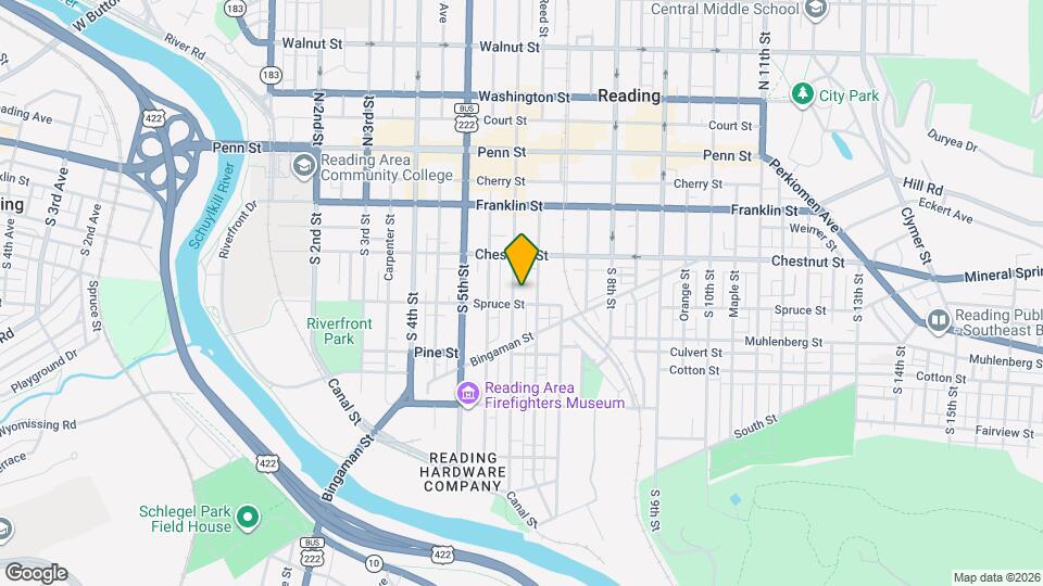 239 S 6th St Map and Location Details