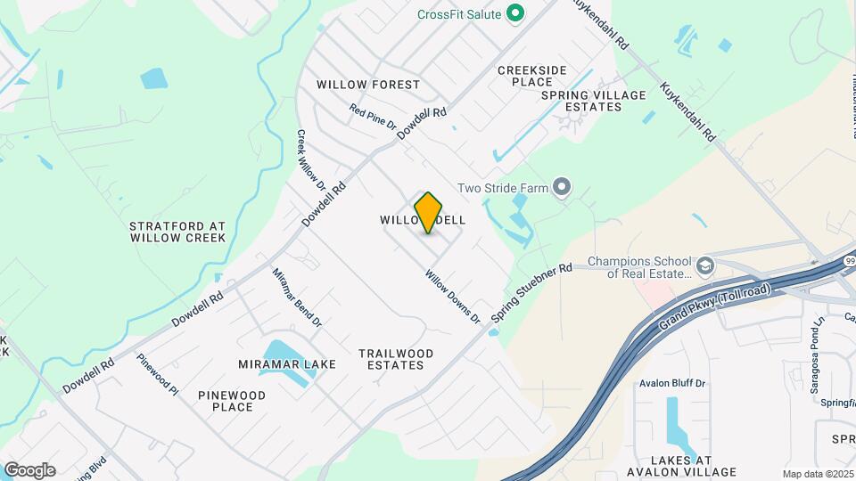 21922 Willow Shade Ln Map and Location Details