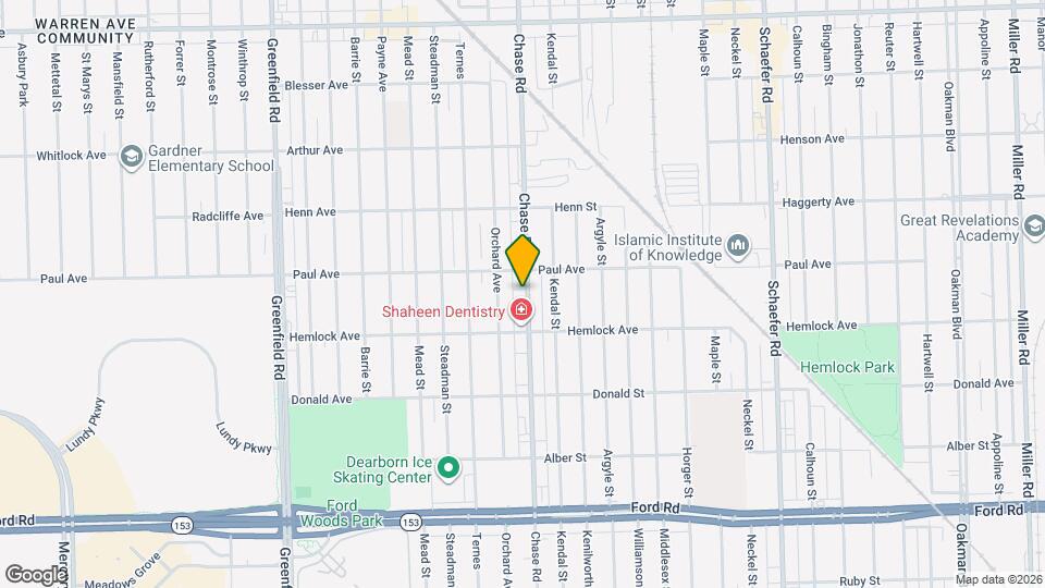 6325 Chase Rd Map and Location Details