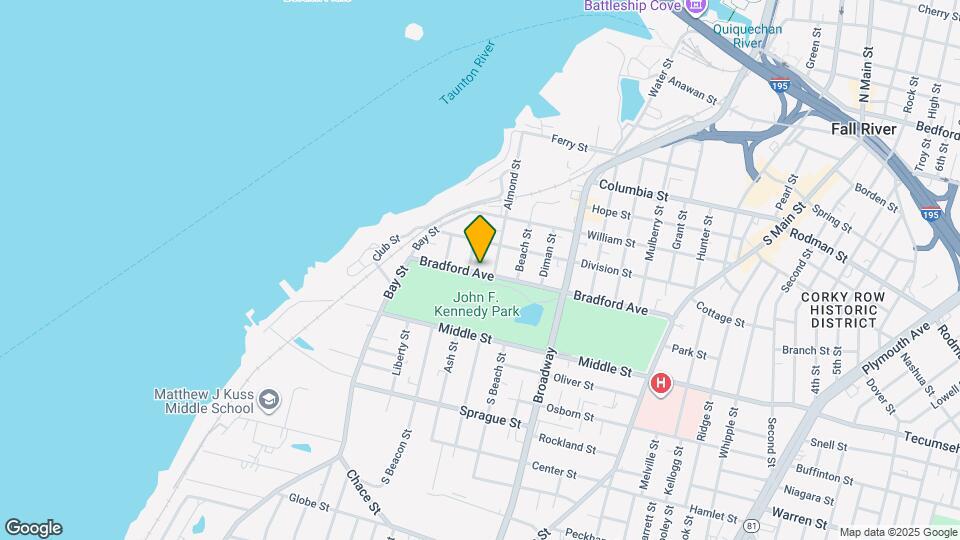 166 Bradford Ave Map and Location Details