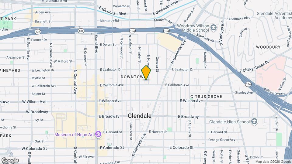 307 N Howard St Map and Location Details