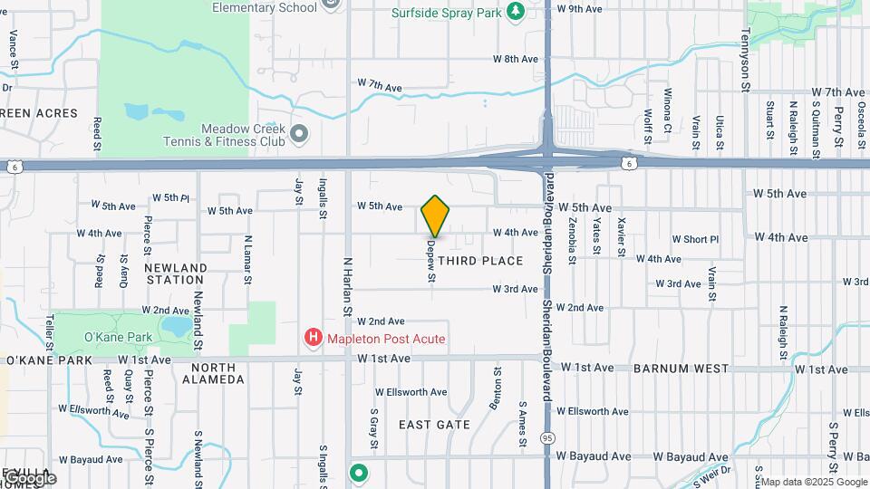 376 Depew St Map and Location Details