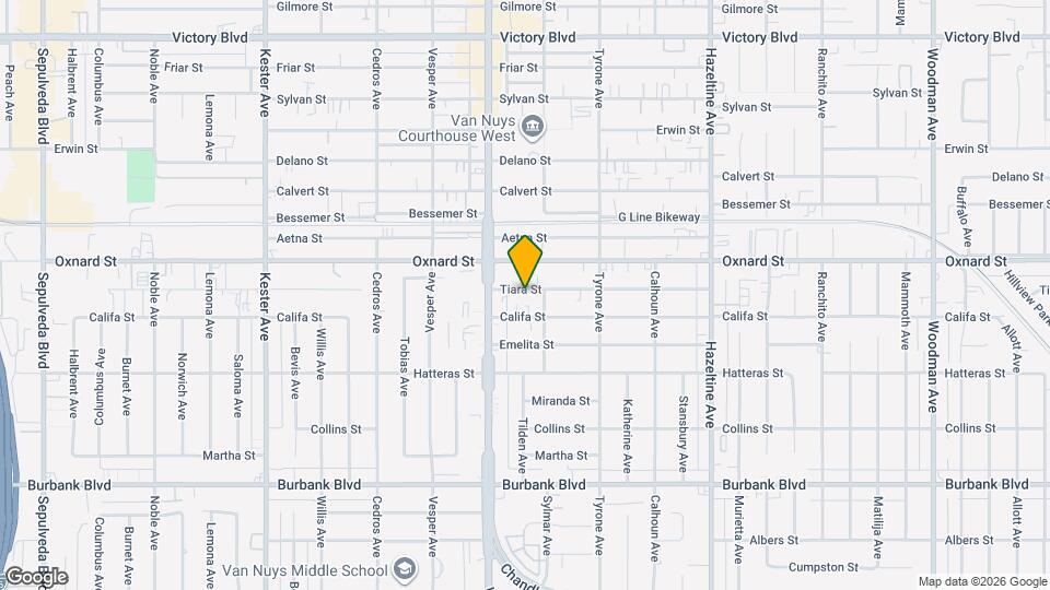 14420 Tiara St Map and Location Details