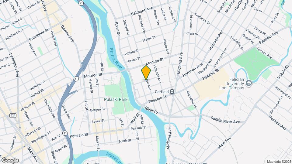 91 Cambridge Ave, Unit Garfield Map and Location Details