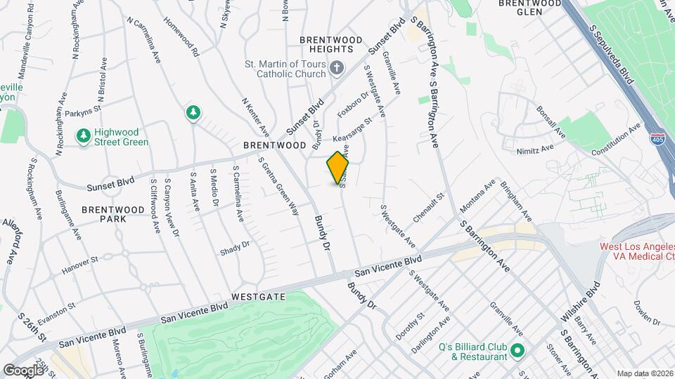 345 S Saltair Ave Map and Location Details