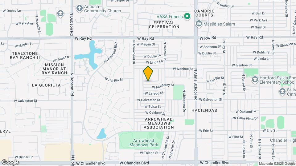 1275 W Del Rio St Map and Location Details