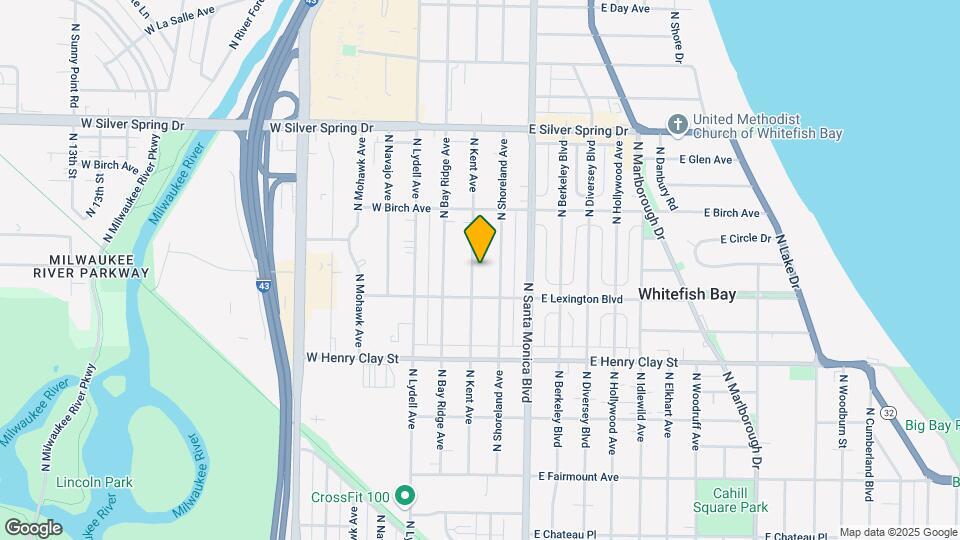 5334 N Kent Ave Map and Location Details