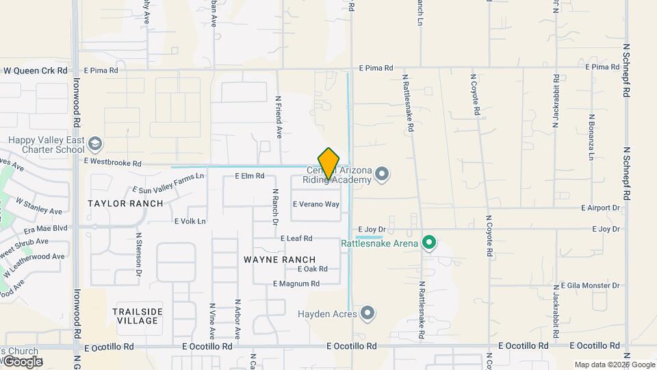 1688 E Primavera Way Mapa y Detalles de la Ubicación