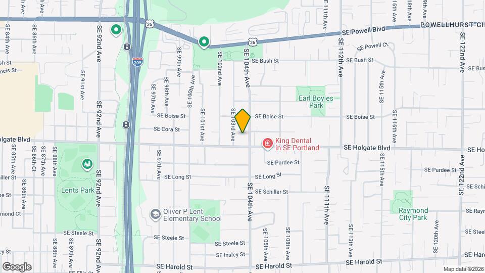 Lents Village Map and Location Details