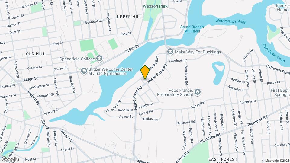 320 Island Pond Rd Map and Location Details